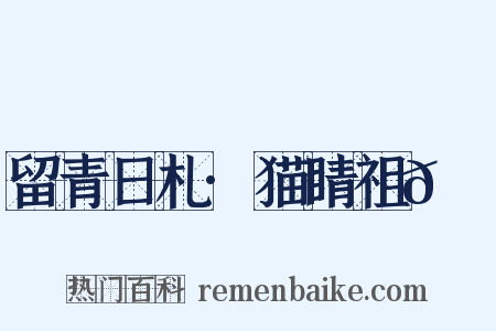 留青日札·猫睛祖𭹃琭是什么意思的图片